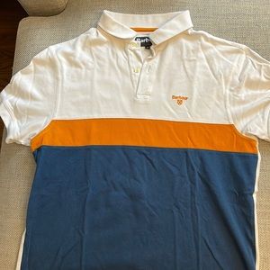 Barbour mens medium pique polo